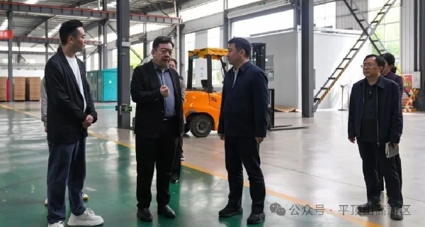 赵飞一行到高新区调研电气装备重点企业情况